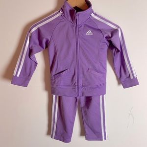 Adidas tracksuit purple